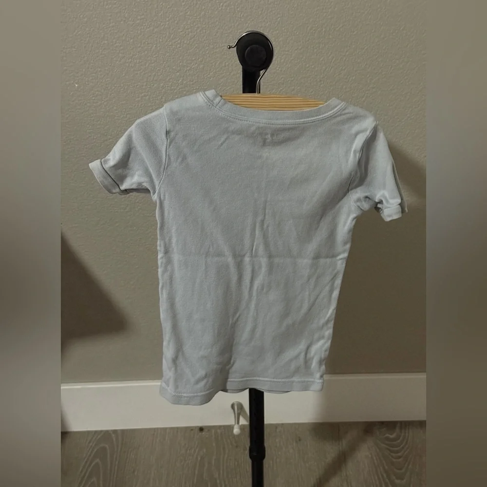 Old Navy Light Gray Kids Tee with Fun Print Pants Pajama Set